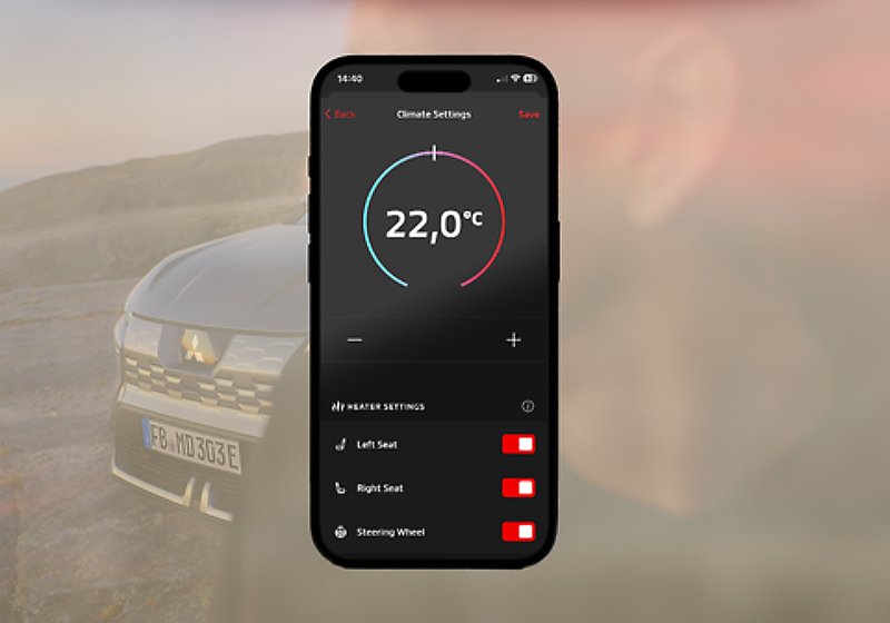 Nové Mitsubishi Eclipse Cross BEV - předvychlazení interiéru