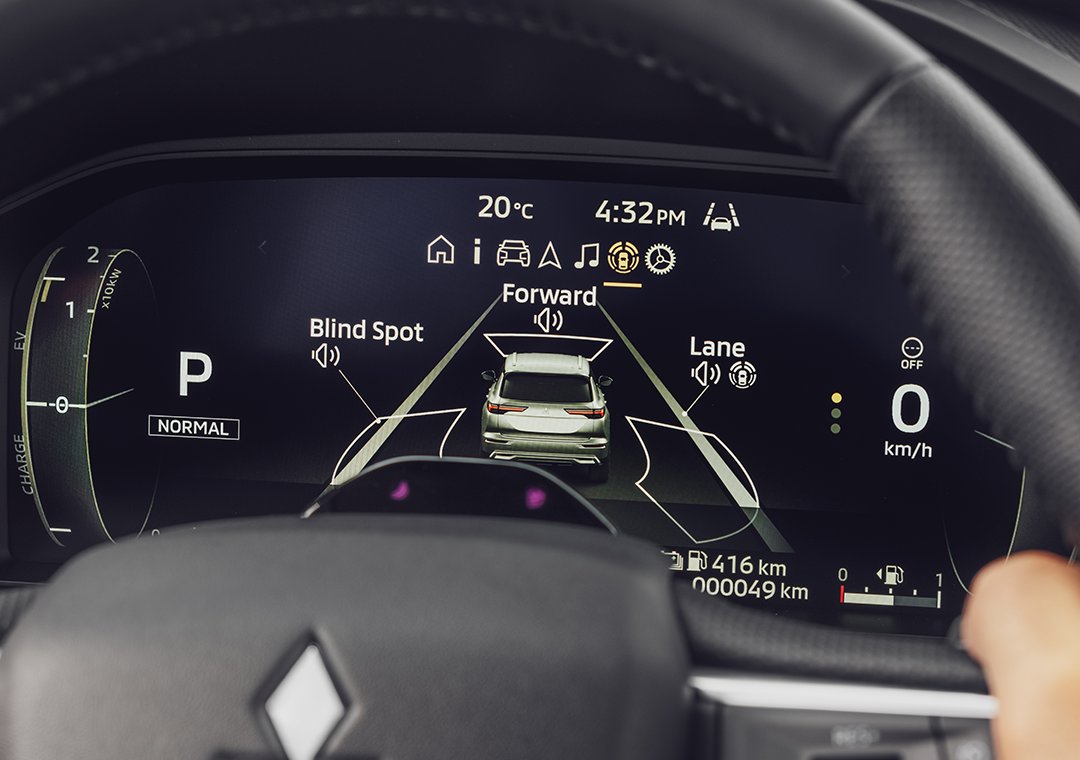 Nové Mitsubishi OUTLANDER PHEV 4X4 - asistenční systémy Nové Mitsubishi OUTLANDER PHEV 4X4 - asistenční systémy