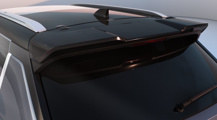 Nové Mitsubishi OUTLANDER PHEV - černý spojler pátých dveří