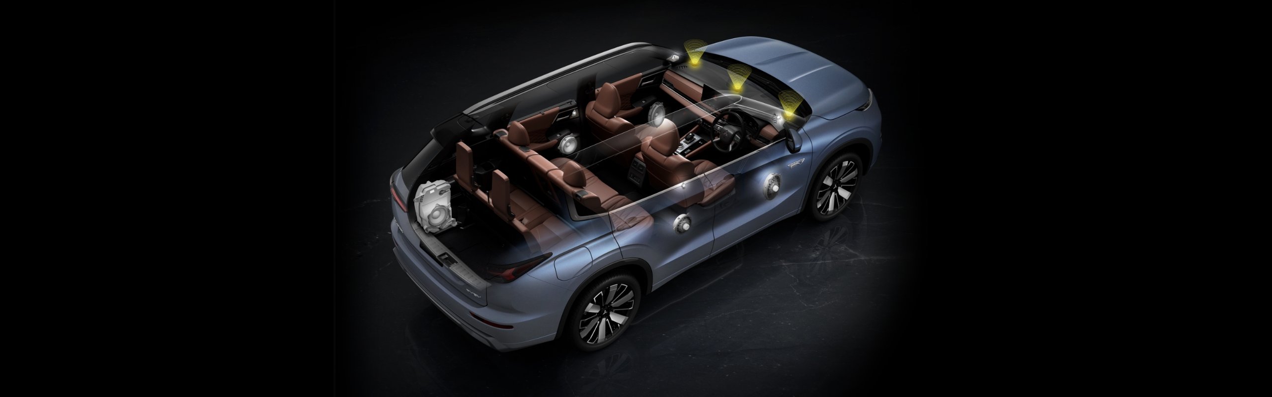 Nové Mitsubishi OUTLANDER PHEV - 3 středopásmové reproduktory