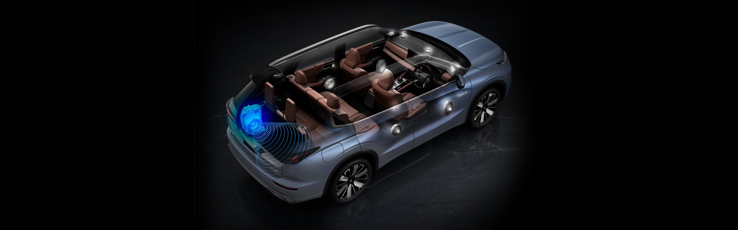 Nové Mitsubishi OUTLANDER PHEV - subwoofer